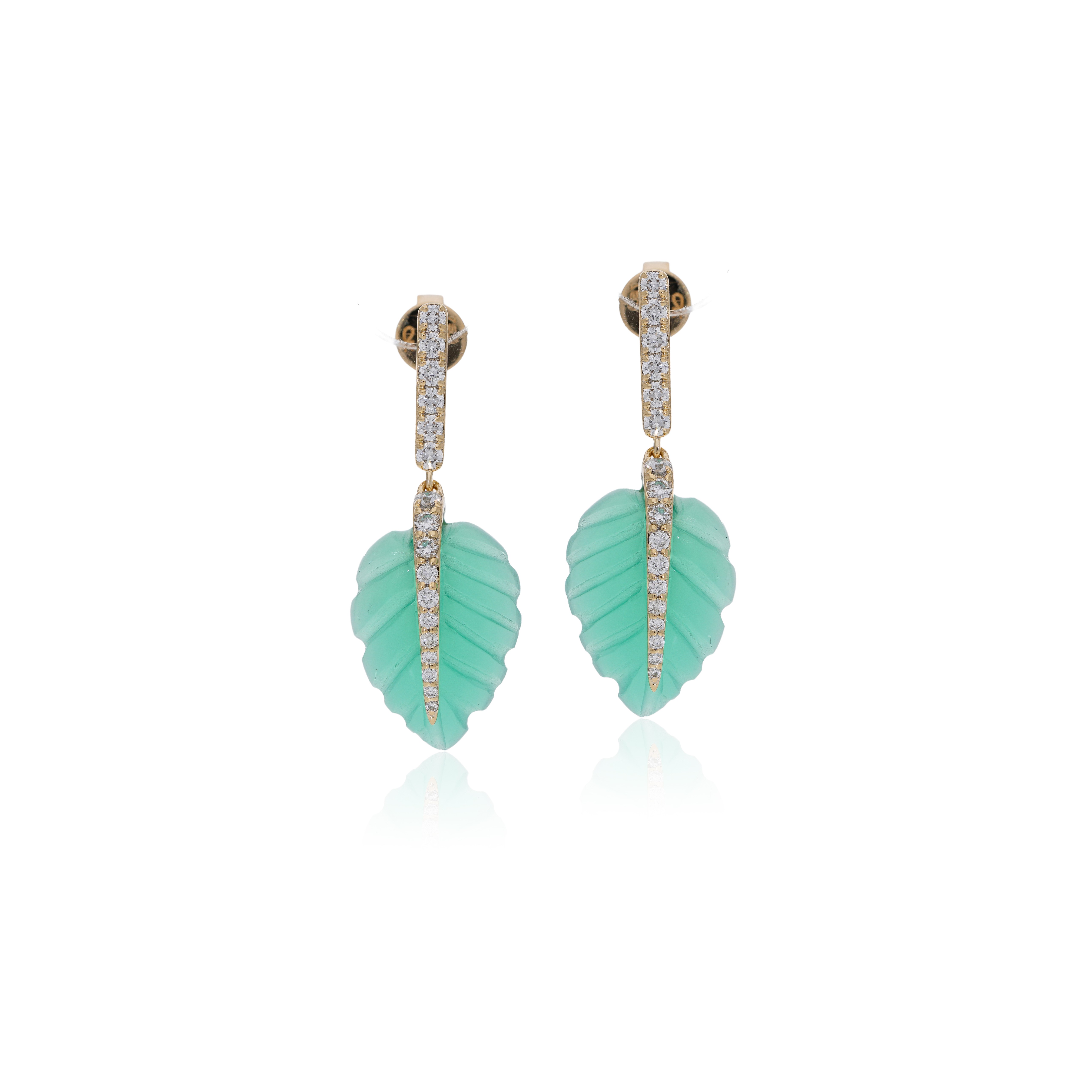 Evergreen Leaf Earrings